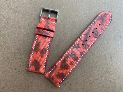 粉红色蛇纹皮革表带 12 14 16 毫米 18 毫米 19 20 毫米 21 毫米 22 毫米 24 毫米 26 毫米 — 第 1/4 张图片