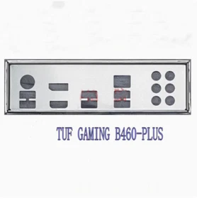 Shield I/O IO Backplate For Asus TUF GAMING B460-PLUS Motherboard - Afbeelding 1 van 1