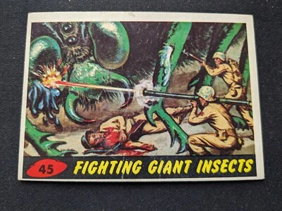 1962 Topps Mars Attacks! Card # 45 Fighting Giant Insects (EX) - Image 1 of 3