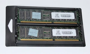 Ram 1 GB (512 MB x2) DDR 266 MHz ECC Reg AVM7264R38C5266K0SPA - Picture 1 of 1