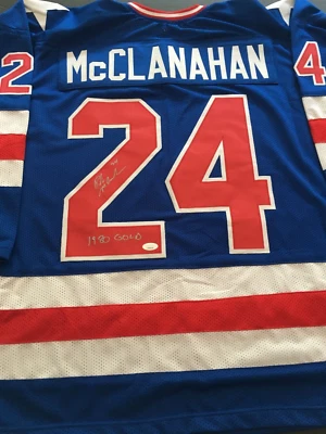 ROB MCCLANAHAN AUTOGRAPHED  1980 OLYMPIC JERSEY  J.S.A. AUTHENTICATED - Image 1 of 4