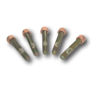 TURBO STUD & COPPER LOCK NUT FOR DUMP PIPE SET OF 5 - M8 X 1.25 X 47MM LONG - Picture 1 of 3