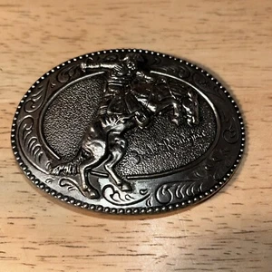Frederic Remington-The Bronco Buster Belt Buckle Rodeo- NEW - Picture 1 of 3
