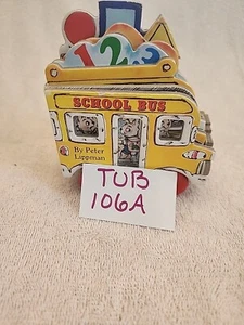 Mini Wheels School Bus Board Book By Peter Lippman - Picture 1 of 5