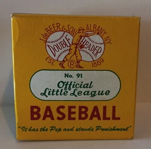Vintage neu aus altem Lagerbestand Double Header #91 offizieller Little League Baseball versiegelt in Verpackung - Bild 1 von 9