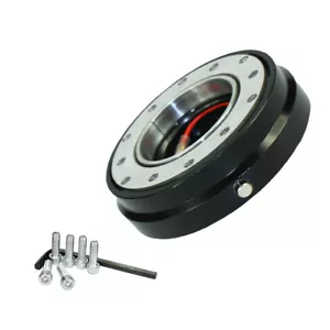 Universal Steering Wheel Quick Release Hub Car Adapter Snap Off Boss Kit Black - Picture 1 of 5