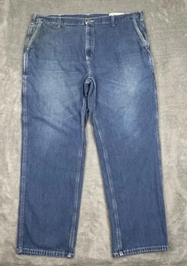 Carhartt Jeans Mens 42x30 Blue Denim Dungaree Fit Utility Workwear Outdoor - Picture 1 of 15