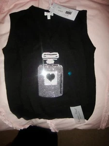 Miss Grant/Monnalisa Girls V-NECK SWEATER/VEST Size 6A made in Italy - Picture 1 of 8