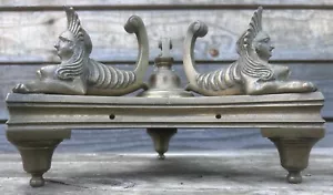 Armand Estampille Socle Pied Bronze Doré Époque Empire XIXeme Sphinx Napoléon - Imagen 1 de 11