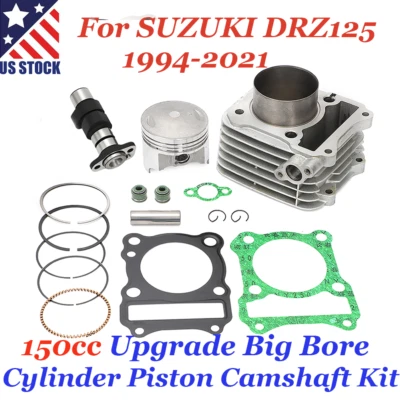 150cc Upgrade Big Bore Cylinder Piston Camshaft Kit For SUZUKI DRZ125 DR-Z125 US - Imagem 1 de 4