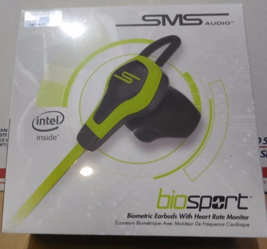 SMS Audio biosport Biometric Earbuds With Heart Rate Monitor Yellow color ( New) - Image 1 of 1