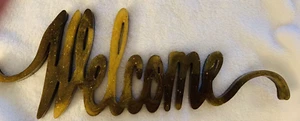 Sign Welcome Dorm Decor Wall Hanging Word Art Decoration  Handmade Gift - Picture 1 of 8