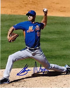 STEVEN MATZ NEW YORK METS ACTION SIGNED 8x10 - Picture 1 of 1