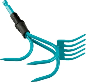 Sarchiatore-Rastrello Combisystem: Pratico Attrezzo Da Giardino 2 in 1, Nero Tur - Foto 1 di 12