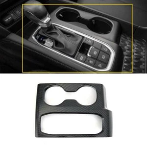 For Hyundai Santa Fe 2019-2022 Carbon Fiber Gear Shift Box Panel Cover Trim - Picture 1 of 6