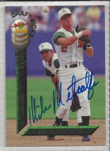 Vintage Mike Metcalfe 1994 Signature Rookies Draft Auto Card #63 Los Angeles