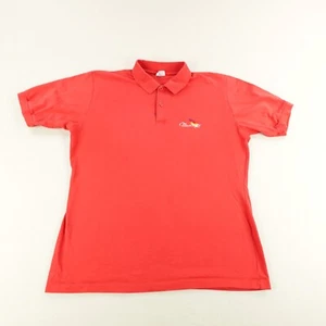 Vintage Crazy Shirts Polo Shirt Mens Large Red Maui Hawaii Hawiian Sailing 80s - Picture 1 of 9