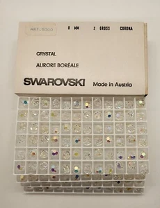 Factory Pack Swarovski Crystal Clear AB 8mm Faceted Round 5000 Beads; 288pc; NIB - Picture 1 of 3