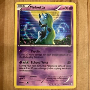 Pokemon Single Boundaries Crossed Meloetta Holo Rare 77/149 VLP Condition - Picture 1 of 2