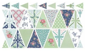 DIY Notting Hill - Banner Bunting Panel Kit by Amy Smart Riley Blake designs - Picture 1 of 8