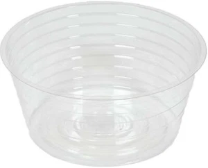 10 pieces Clear Plastic Vinyl Garden Pot Saucer Liner Plate 120mmD x 70H mm - Picture 1 of 1