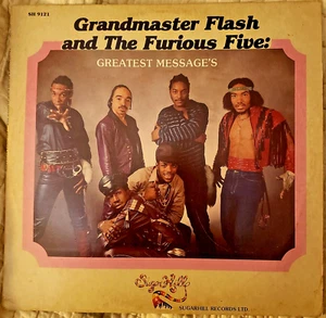 GRANDMASTER FLASH & THE FURIOUS 5 GREATEST MESSAGES OLD SCHOOL RAP DJ LP Vinyl - Picture 1 of 2