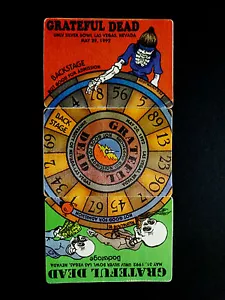 Grateful Dead Backstage Pass Puzzle 1992 Las Vegas Nevada Casino Roulette Rad - Bild 1 von 12