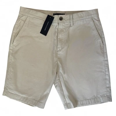 Pantalones Cortos Chinos Tommy Hilfiger Para Hombre Clásicos Frente Plano Caqui Talla 32 Foto 1 de 4