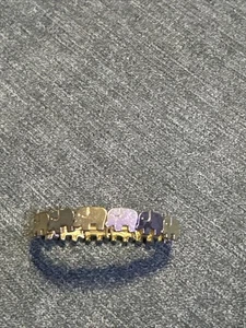 Gold Tone Unbranded Elephant Bracelet  - Picture 1 of 3