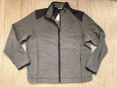 New With Tags Cutter & Buck Gray And Navy Zip Up Size XL - Image 1 of 4