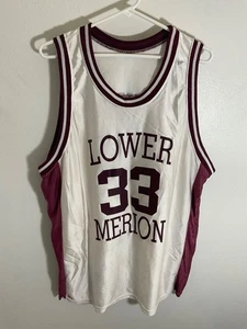 Neu Lower Merion Bryant 33 Basketball Trikot weiß & weinrot - Bild 1 von 2