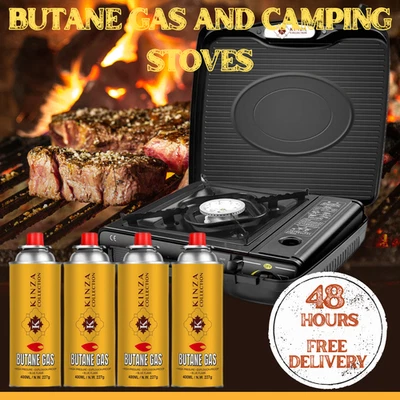Butane Gas Bottles Canisters For Portable Stoves Cookers Grill Heaters Weed Wand - Image 1 of 4