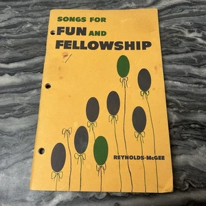 Canciones para la diversión y la comunión Reynolds-McGee 1959 libro de canciones iglesia cristiana - Imagen 1 de 4