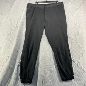 Adidas Cold Dry Joggers Uomo L Nero Pantaloni da Golf Isolati - Foto 1 di 7