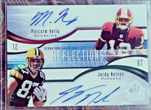 Fútbol americano UD SP Signature Reflections 2009 #R-NK Jordy Nelson/Malcom Kelly 45/09 - Imagen 1 de 2
