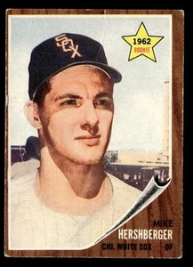 1962 Topps Mike Hershberger #341 GD Chicago White Sox Rookie - Picture 1 of 2