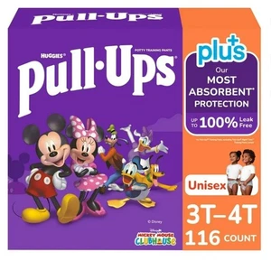 Pantaloni da allenamento unisex Huggies Pull-Ups Plus taglia 3T-4T (32-40 libbre) numero 116 - Foto 1 di 2