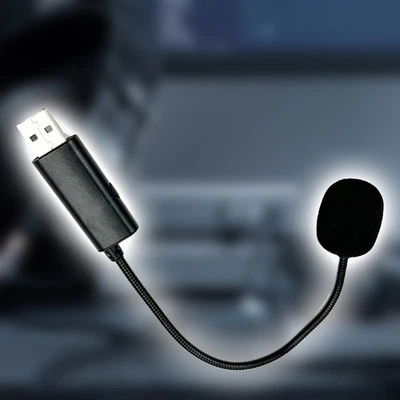 USB Microphone Omnidirectional Microphone 9 Hose for Games Chat Laptop PC - Image 1 of 4