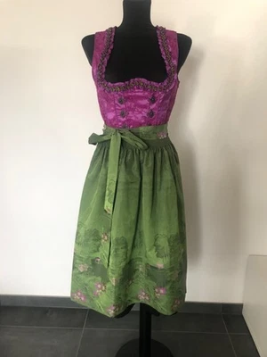 Dirndl Größe 36 Landhaus C&A lila/grün - Bild 1 von 4