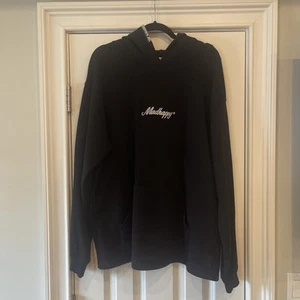 MadHappy schwarzer Hoodie Sweatshirt mit gesticktem Logo - Herrengröße Large - Bild 1 von 10