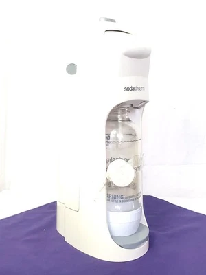 SodaStream Soda Fountain Jet Maker Machine White w 1 Bottle & Filled CO2 Bottle - Image 1 of 4