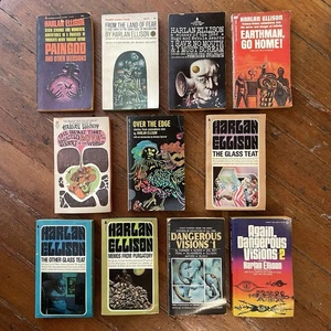 11 Harlan Ellison 1965-1975 Pyramid Avon Belmont Berkeley Signet 1st Print PBs - Picture 1 of 5
