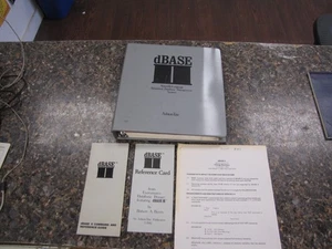Rzadki 1982 dBase II Assembly Language Relational Database Management Binder - Zdjęcie 1 z 12
