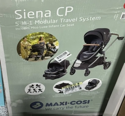 NEW IN BOX Maxi-Cosi Siena CP 5-in-1 Modular Travel System - Mystic Grey - Image 1 of 4