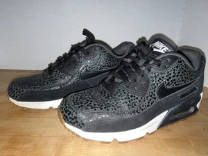 Women's Nike Air Max 90 Premium Safari Trainers - Black, Size 7 US (Rare) - Picture 1 of 17
