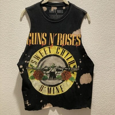 Guns N' Roses M 2015 Sweet Child O' Mine Muscle T sin mangas blanqueador envejecido Foto 1 de 4