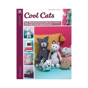 Leisure Arts Crochet Cool Cats Crochet Book, Book, Pattern Books, Books - Picture 1 of 7