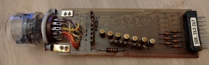 Rare Burroughs super NIXIE tube B-6091 with BIP 8518-6 socket driver/decoder NOS - Picture 1 of 18