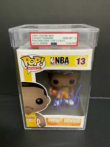 DWIGHT HOWARD SIGNED LAKERS #13 FUNKO POP PSA SLABBED GEM MINT 10 AUTO 1C40745 - Picture 1 of 6