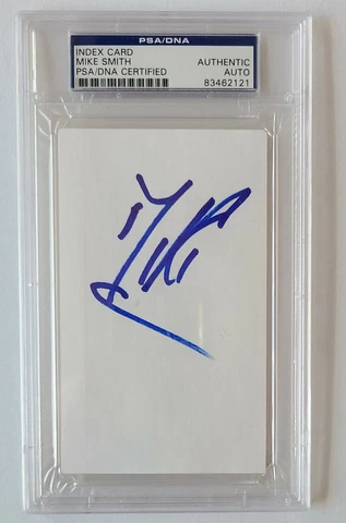 Mike Smith Limp Bizkit Guitarist Signed Index Card PSA/DNA Certified Autograph C Cover